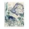 Stupell Industries Abstract Seafloor Fresco Tropical Blue Fish Distressed Coral Wall Plaque